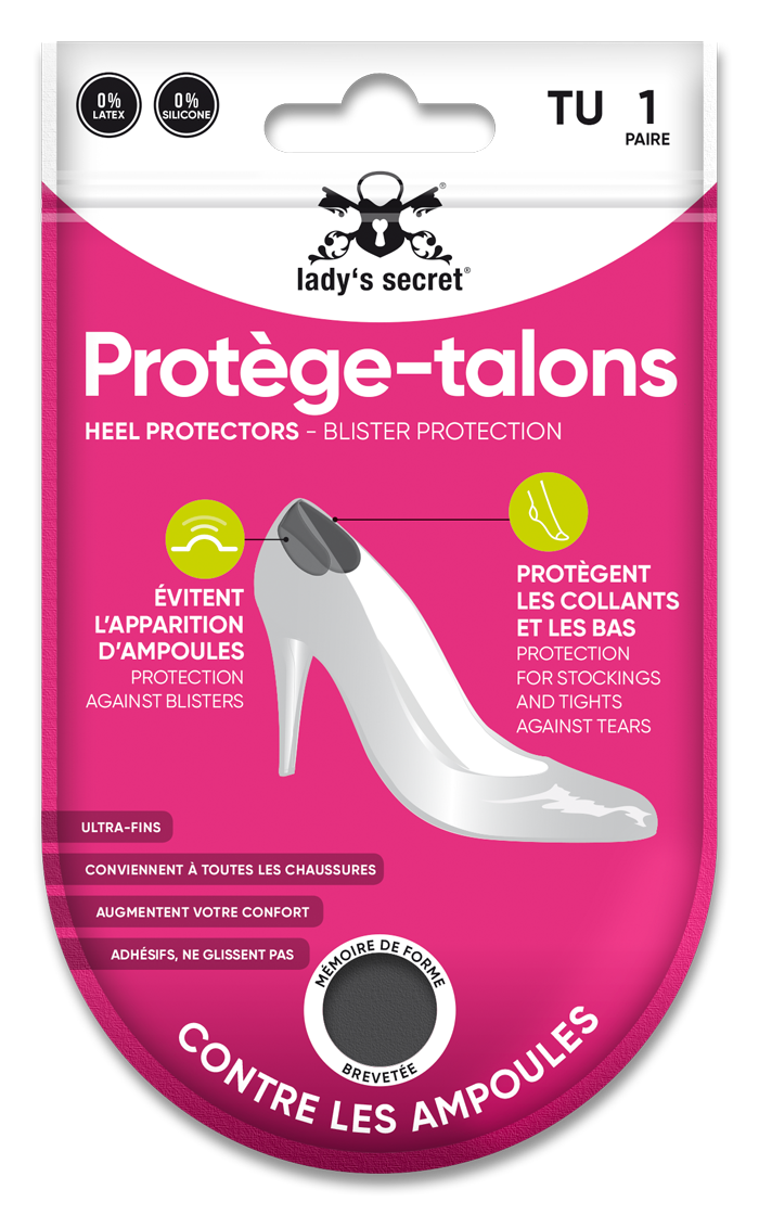 Talonnière de protection pour talons, pour la prévention des