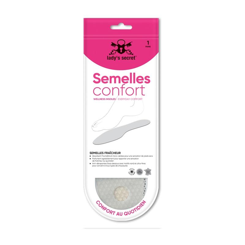 5 Paires Semelles Coton Amovibles Anti-Transpiration EU41-42 (26.8 Cm) - Confort Et Fraîcheur Toute La Journée